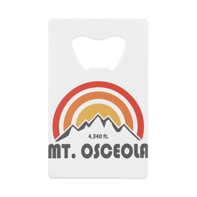 Mount Osceola New Hampshire Geldbeutel Flaschenöffner (Vorderseite)