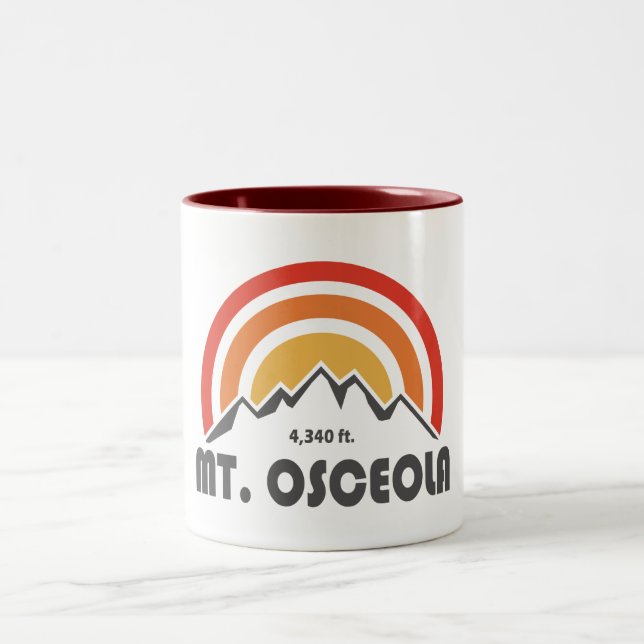 Mount Osceola New Hampshire Zweifarbige Tasse (Mittel)