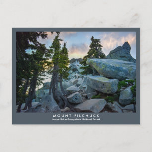 Mount Pilchuck — Oben auf den Felsen Postkarte