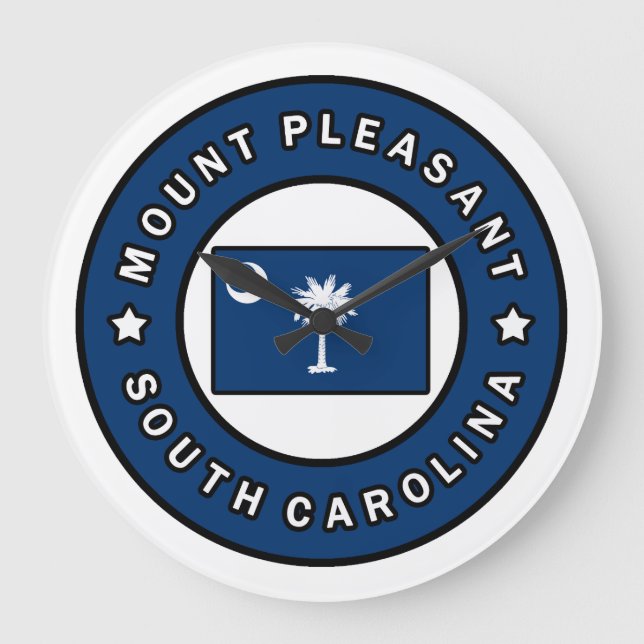 Mount Pleasant South Carolina Große Wanduhr (Vorderseite)