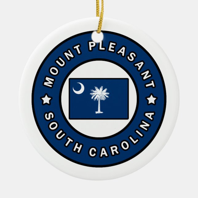 Mount Pleasant South Carolina Keramik Ornament (Vorne)