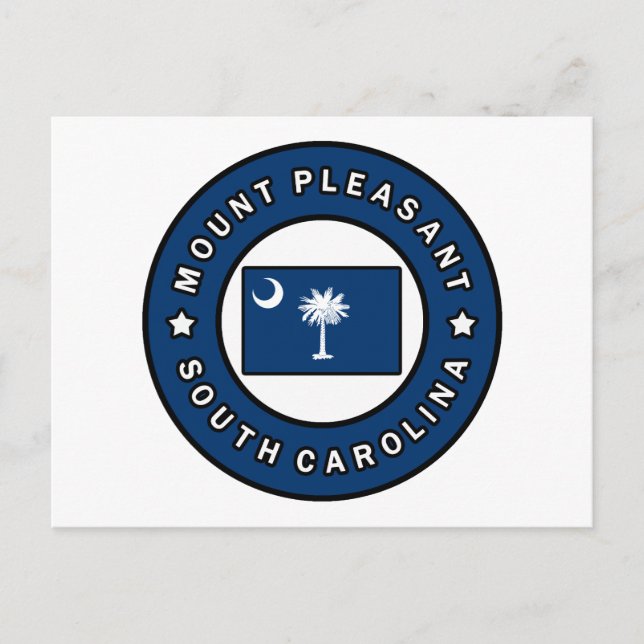 Mount Pleasant South Carolina Postkarte (Vorderseite)