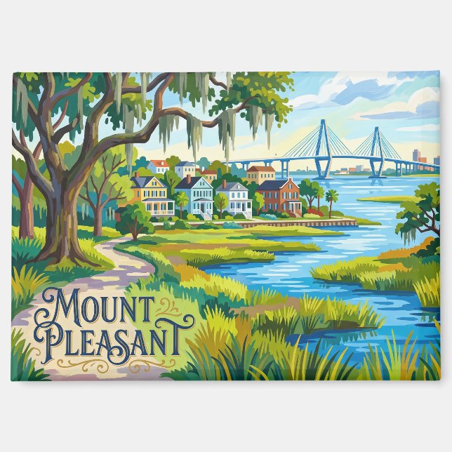 Mount Pleasant USA Magnet (Vorderseite)