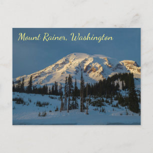 Mount Rainer Abend Postkarte