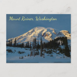 Mount Rainer Abend Postkarte