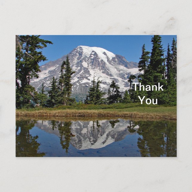 Mount Rainier 2 Vielen Dank, Postkarte (Vorderseite)