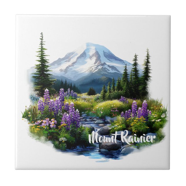 Mount Rainier Fliese (Vorderseite)