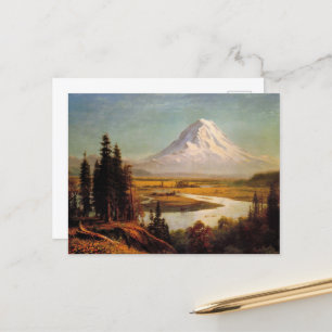 Mount Rainier Gemälde von Albert Bierstadt Postkarte