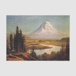 Mount Rainier Gemälde von Albert Bierstadt Seidenpapier