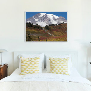 Mount Rainier Herbstfarbe Fotodruck