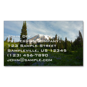 Mount Rainier Morgenlicht Magnetische Visitenkarte
