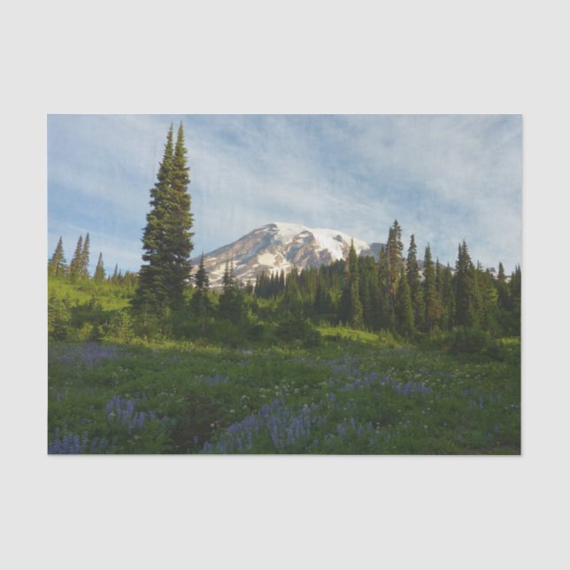 Mount Rainier Morgenlicht Seidenpapier (Vorderseite)