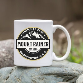 Mount Rainier National Park Alpine Logo Kaffeetasse