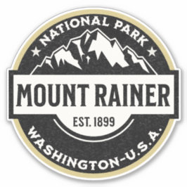 Mount Rainier National Park Emblem Aufkleber