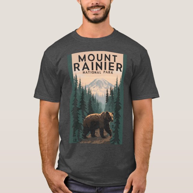 Mount Rainier National Park girl T-Shirt (Vorderseite)