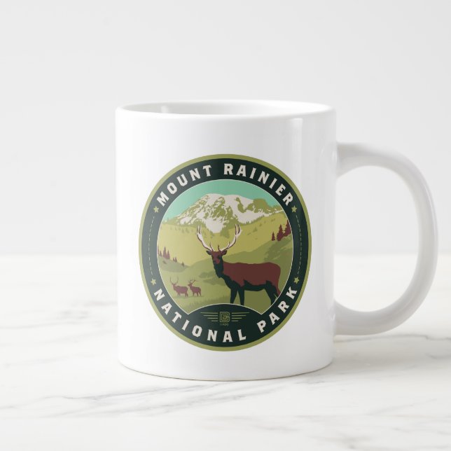 Mount Rainier National Park Jumbo-Tasse (Rechts)
