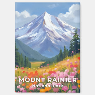 Mount Rainier National Park Reisen Washington Magnet