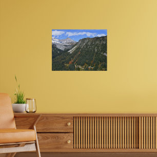 Mount Rainier National Park Scenic Canyon Poster
