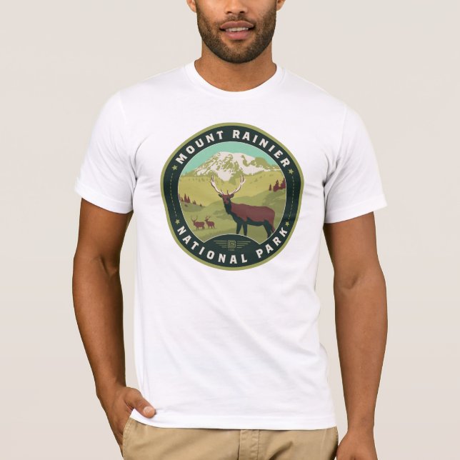 Mount Rainier National Park T-Shirt (Vorderseite)