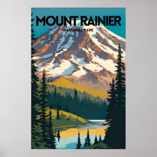 Mount Rainier National Park Traditionelle Reisen P Poster