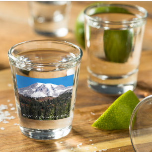 Mount Rainier National Park Travel Foto Schnapsglas