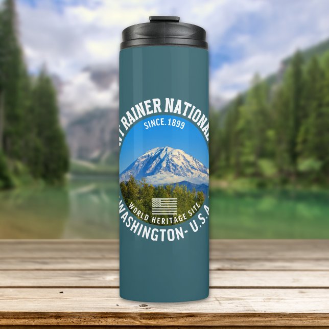 Mount Rainier National Park Travel Thermosbecher (Von Creator hochgeladen)
