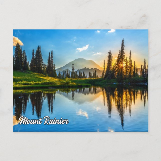 Mount Rainier National Park, Washington Postkarte (Vorderseite)