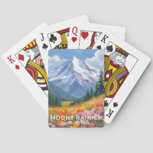 Mount Rainier National Park   Washington Reise Spielkarten