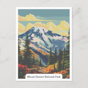 Mount Rainier National Park, Washington USA Postkarte