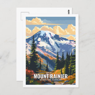 Mount Rainier National Park Washington USA Postkarte