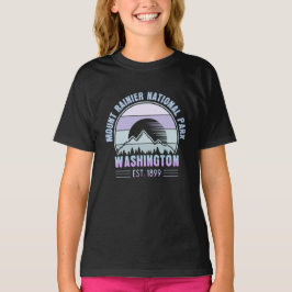 Mount Rainier National Park Washington USA Retro T-Shirt