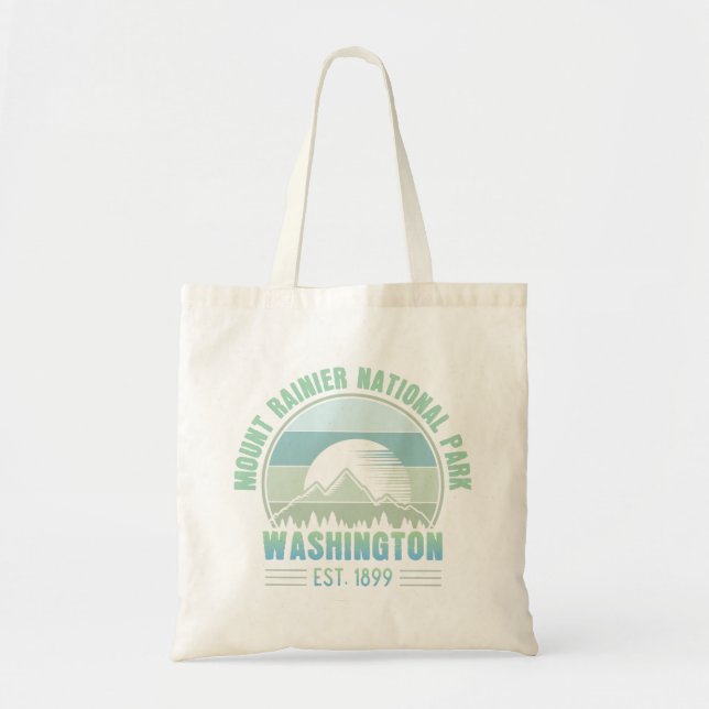 Mount Rainier National Park Washington USA Retro Tragetasche (Vorne)