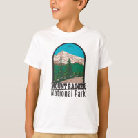 Mount Rainier National Park Washington Vintag T-S