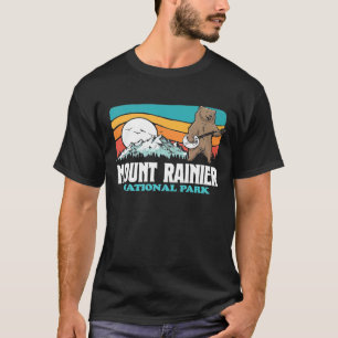 Mount Rainier Nationalpark Berge Banjo Bear T-Shirt