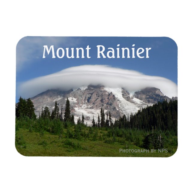 Mount Rainier Nationalpark Magnet (Horizontal)