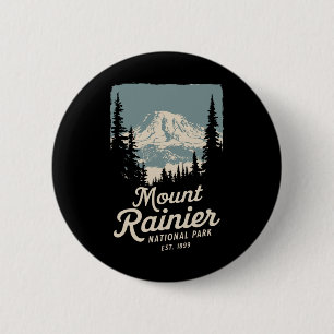 Mount Rainier Nationalpark Souvenir Natur Im Freie Button