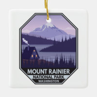 Mount Rainier Nationalpark Washington Cabin Retro