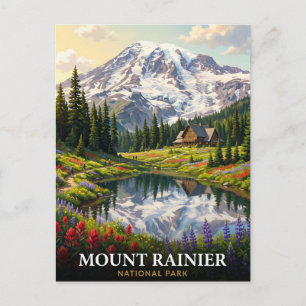 Mount Rainier Nationalpark Washington Postkarte