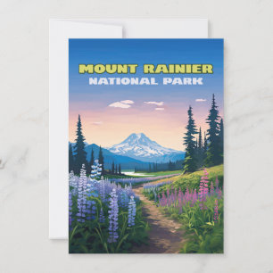 Mount Rainier Nationalpark Washington Retro