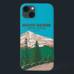 Mount Rainier Nationalpark Washington Vintag Case-Mate iPhone Hülle<br><div class="desc">Mount Rainier Vektorgrafik Design. Der Park ist von Tälern,  Wasserfällen und subalpinen Wiesen umgeben.</div>