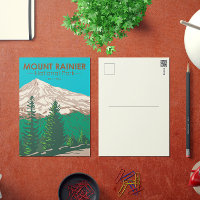 Mount Rainier Nationalpark Washington Vintag