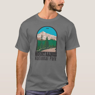 Mount Rainier Nationalpark Washington Vintag T-Shirt