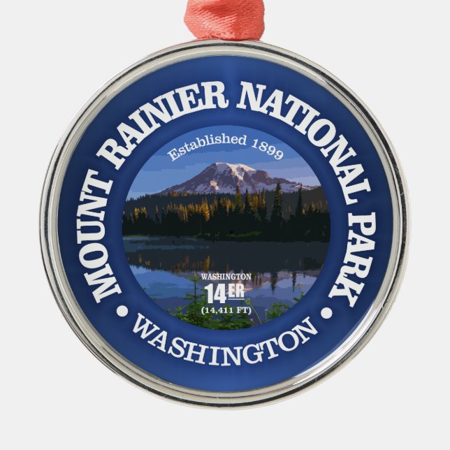 Mount Rainier NP2 Ornament Aus Metall (Vorne)