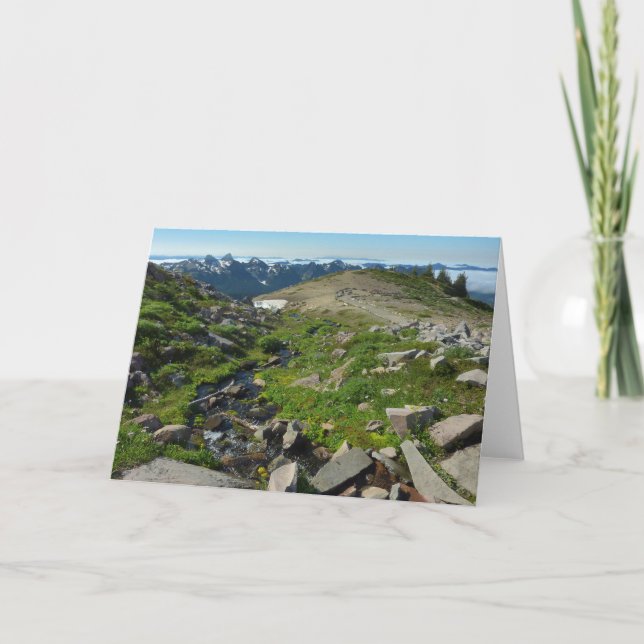 Mount Rainier Panorama Point Karte (Vorderseite)