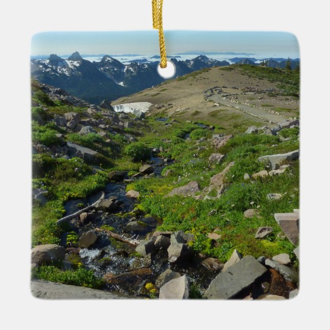 Mount Rainier Panorama Point Keramikornament (Vorderseite)