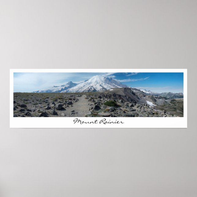 Mount Rainier Panorama Poster (Vorne)