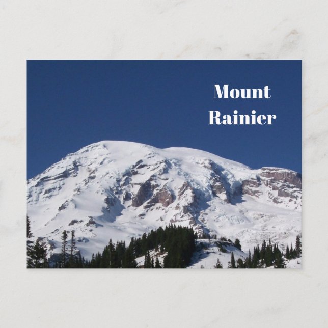 Mount Rainier Postcard Postkarte (Vorderseite)