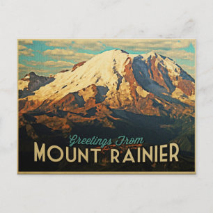 Mount Rainier Postkarte