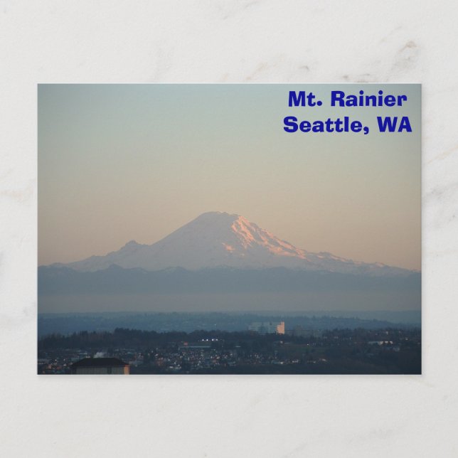 Mount Rainier Postkarte (Vorderseite)