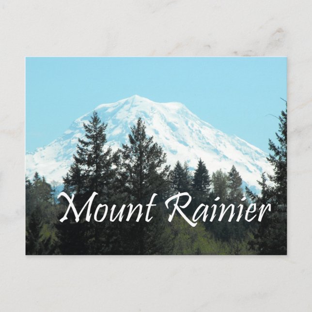 Mount Rainier Postkarte (Vorderseite)